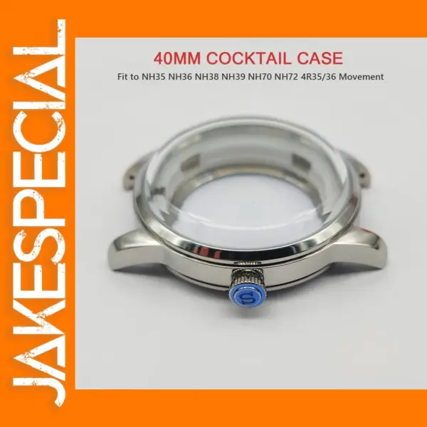 40mm Stainless Steel Cocktail Watch Case
