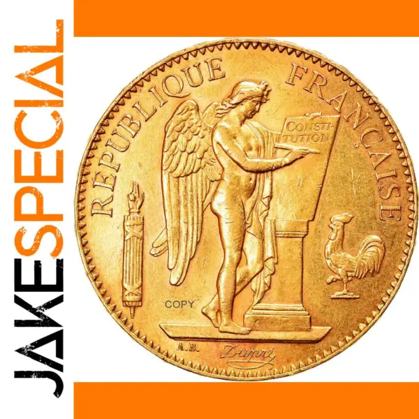 1881 100 Francs Gold Replica Coin