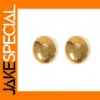 18K Gold Plated Hammered Oval Stud Earrings