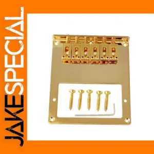 Gold 6 Roller Saddle Bridge for Telecaster