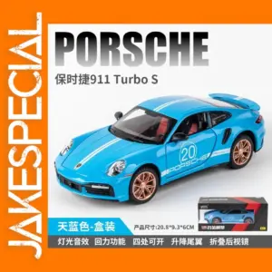 1:24 Diecast Porsche 911 Turbo S Model Car
