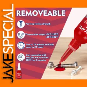 Red Threadlocker 271, 10ml High-Strength Adhesive