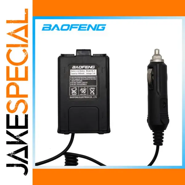 Baofeng Car Charger for UV5R UV-5RE Walkie Talkie