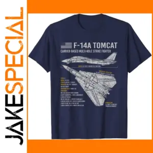 F-14 Tomcat Blueprint Men's Casual T-Shirt