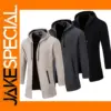 Men's Thick Hooded Coat for Autumn/Winter