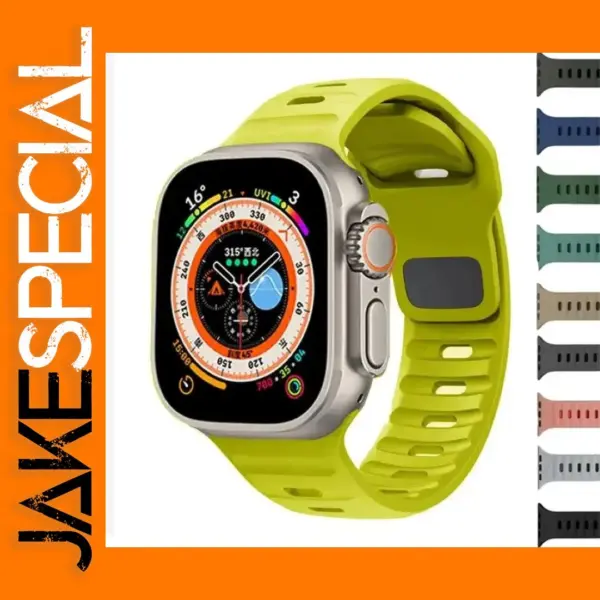 Silicone Sport Band for Apple Watch Series 8-1