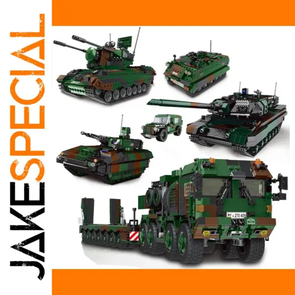 WW2 Tank Building Blocks Set for Kids