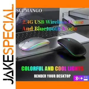 Wireless Rechargeable Mouse with RGB Backlight