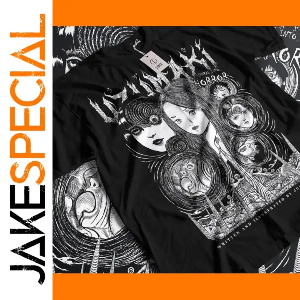 Junji Ito Uzumaki Horror T-Shirt for Men
