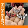 Zinc Alloy Death Moth Charms Set of 5