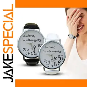 Geneva Ladies Belt Watch with Playful Message