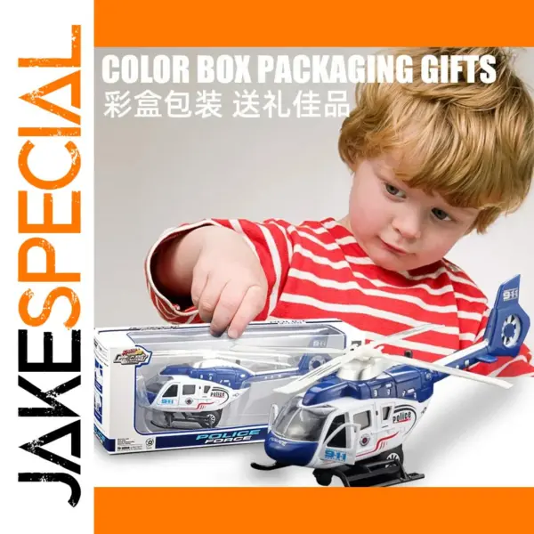 Diecast Rescue Helicopter Model 1:32 Scale