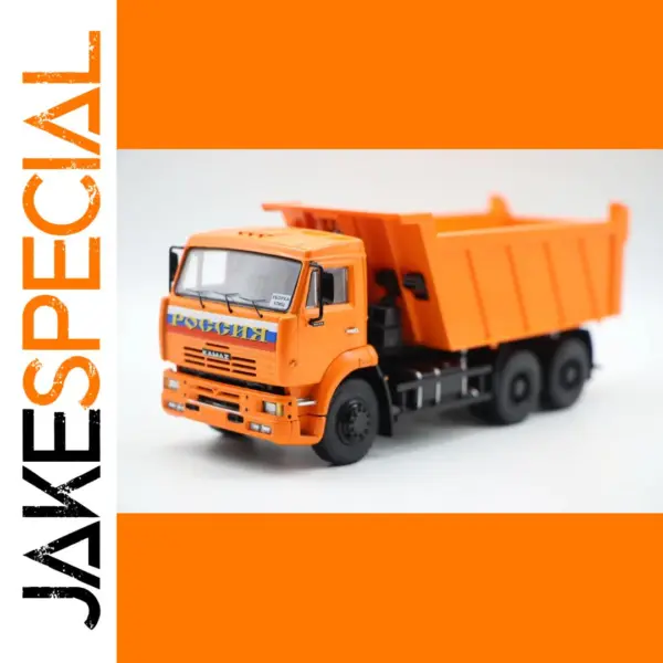 1/43 Scale Diecast KAMAZ-6520 Dump Truck Orange