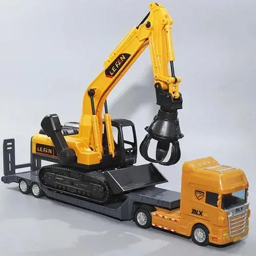 1:50 Diecast Plastic Flatbed Trailer Model 8 1:50 Diecast Plastic Flatbed Trailer Model - Image 8