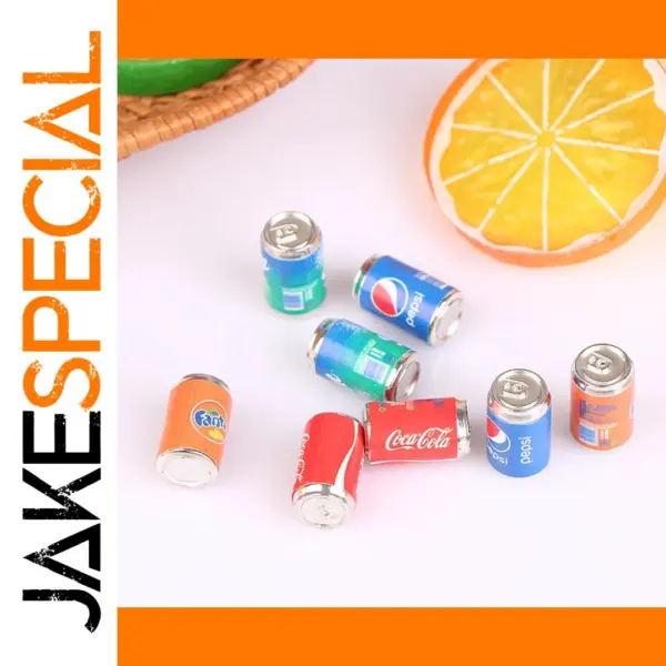 4Pcs Mini Wooden Drink Toys for Dollhouse