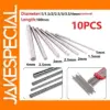 10pcs HSS Round Rods Assorted Diameters 1.5-4mm