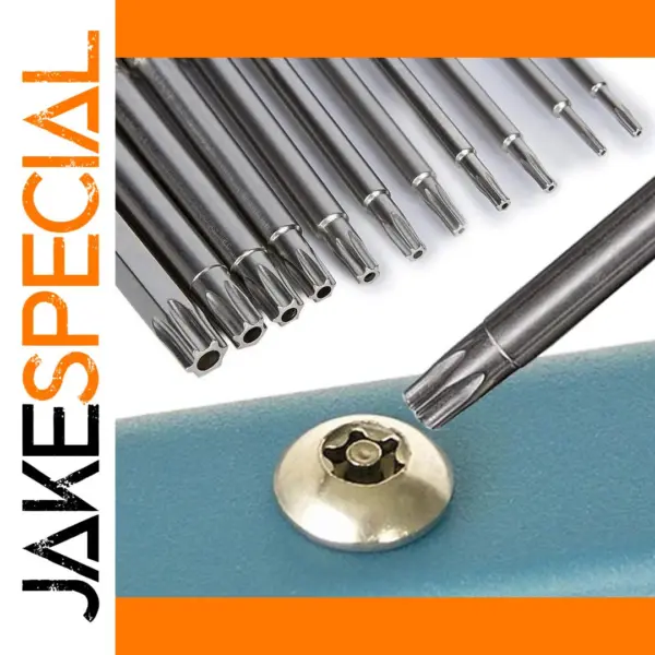11-Piece Torx Security Bit Set 1/4 Inch Hex Shank