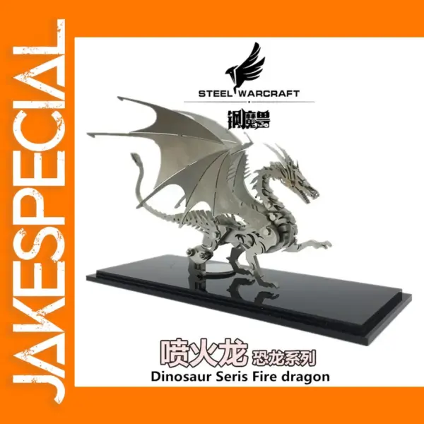 Fire-Breathing Dragon 3D Metal Puzzle Kit