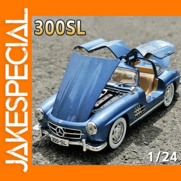 1:24 Scale Classic Diecast 300SL Car Model