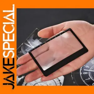 3X Portable Card Magnifying Glass PVC Lens