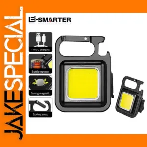 Compact Waterproof COB Keychain Flashlight