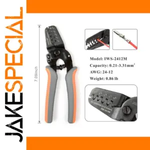Mini Crimping Tool for Open Barrel Connectors