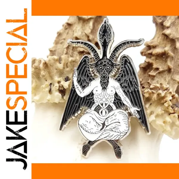 Baphomet Enamel Pin Gothic Style Accessory