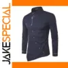 Men's Vintage Irregular Hem Dress Shirt