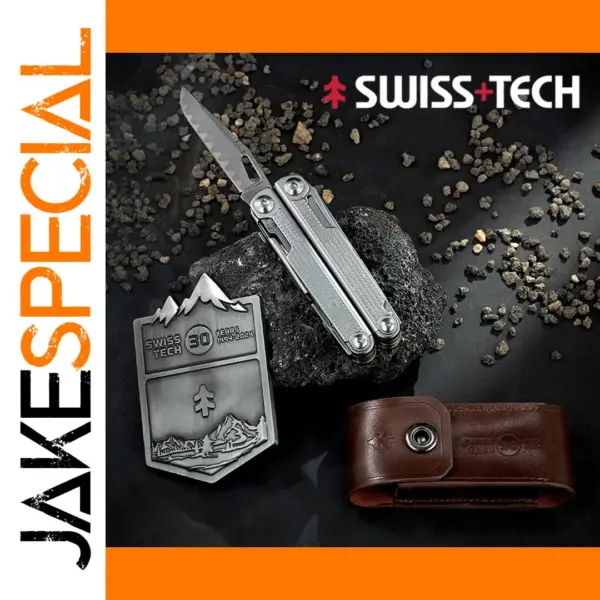 2024 Swiss+Tech 20-in-1 Multitool Pliers