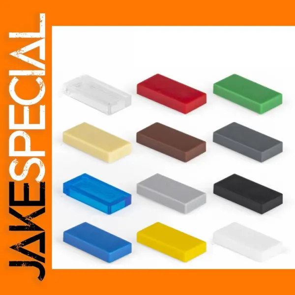 50pcs 1x2 Building Blocks Tiles for Kids