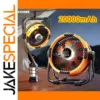 Portable Camping Fan with 20000mAh Battery and LED Light