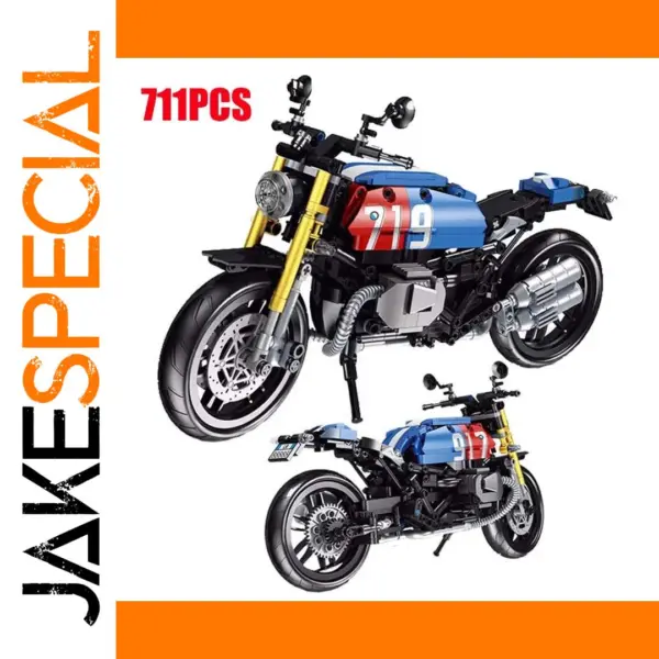 711pcs Motorcycle Building Blocks Model Set