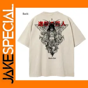 Vintage Anime Attack on Titan Oversized T-Shirt