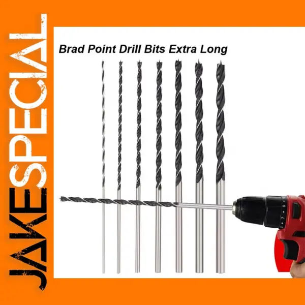 Extra Long Brad Point Drill Bit Set 300mm