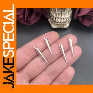 16pcs 25x4mm Zinc Alloy Taper Awl Charms