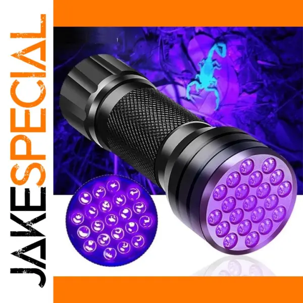 21 LED UV Blacklight Flashlight for Pets