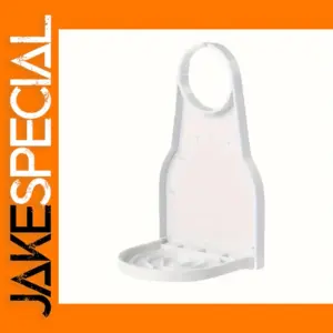 2 PCS White Plastic Organizer Soap Dish Holders