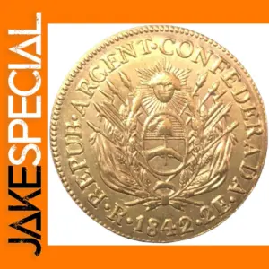 1842 La Rioja Gold Coin Replica