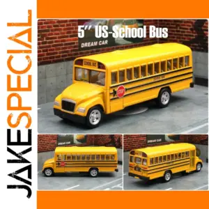 5-Inch US School Bus Diecast Toy Model