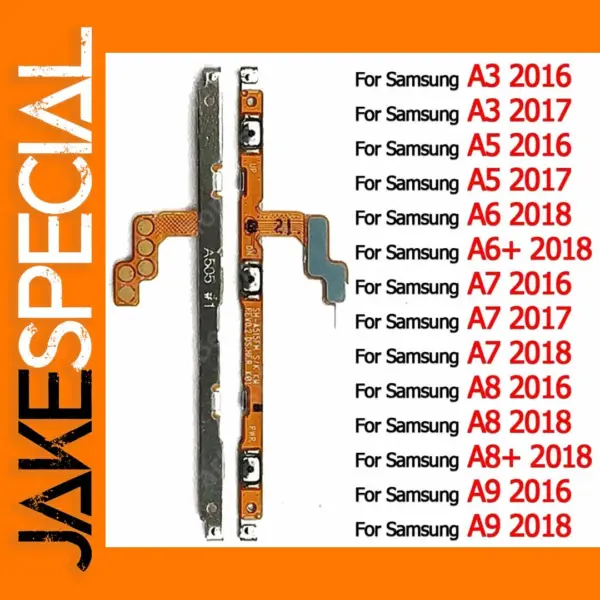 Samsung Galaxy A8 Plus A9 2018 Power Button Flex Cable