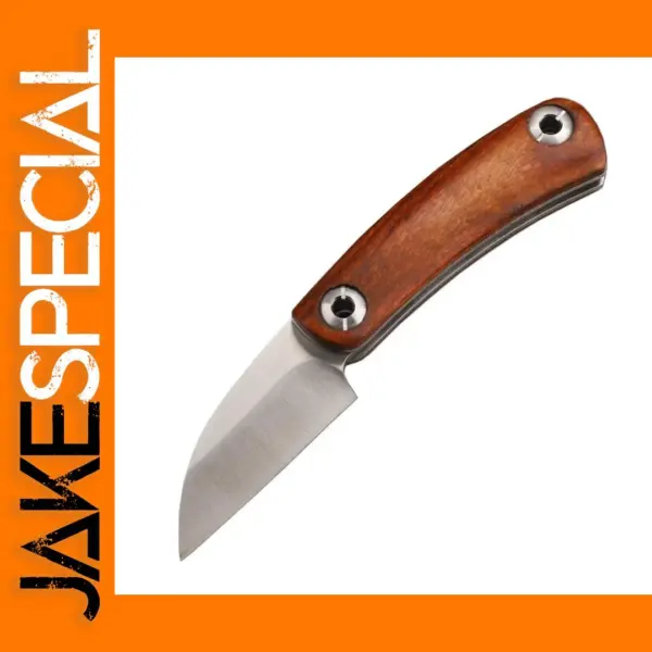 D2 Stainless Steel Folding Knife with Wood Handle