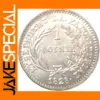 Greece 1 Phoenix Silver Plated Copy Coin