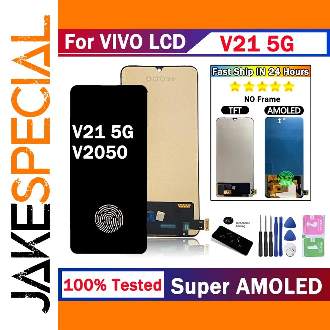 6.44-Inch AMOLED Replacement Screen for Vivo V21 5G V2050 1 6.44-Inch AMOLED Replacement Screen for Vivo V21 5G V2050