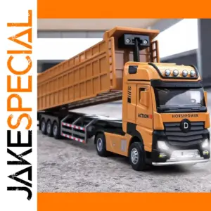 1/50 Yellow Extended Dump Truck Model Toy