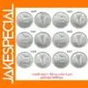 Ireland 1928-1937 6 Pcs Silver Plated Coins