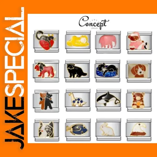 Animal Charm Stainless Steel Bracelet