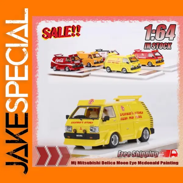 1/64 Resin Miniature Mitsubishi Delica Moon Eye Gift
