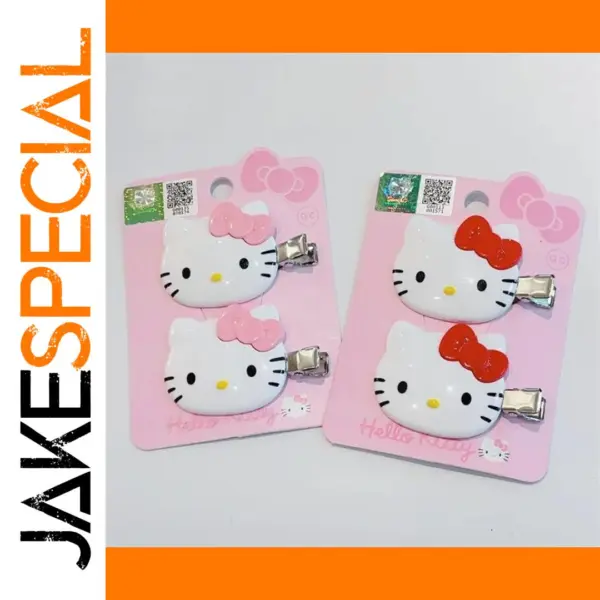 Hello Kitty Cartoon Hairpins Set for Girls