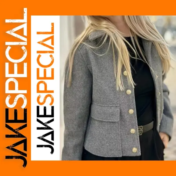 Elegant Women's Long Sleeve Button Coat