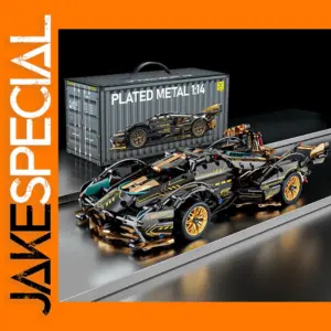 Black V12 Block Roadster RC Car 1:14